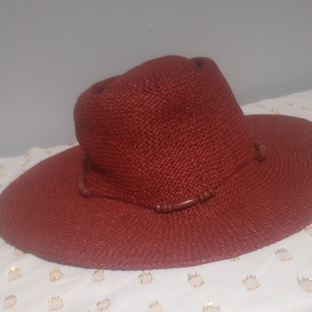 Universal Thread Rust Brown Women's Straw Hat
